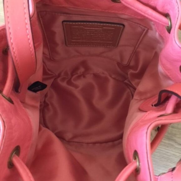 Coach Audrey Opt Art Swirl Crossbody Bucket Bag & Wristlet Canvas/Leather RARE - Picture 9 of 16